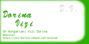 dorina vizi business card